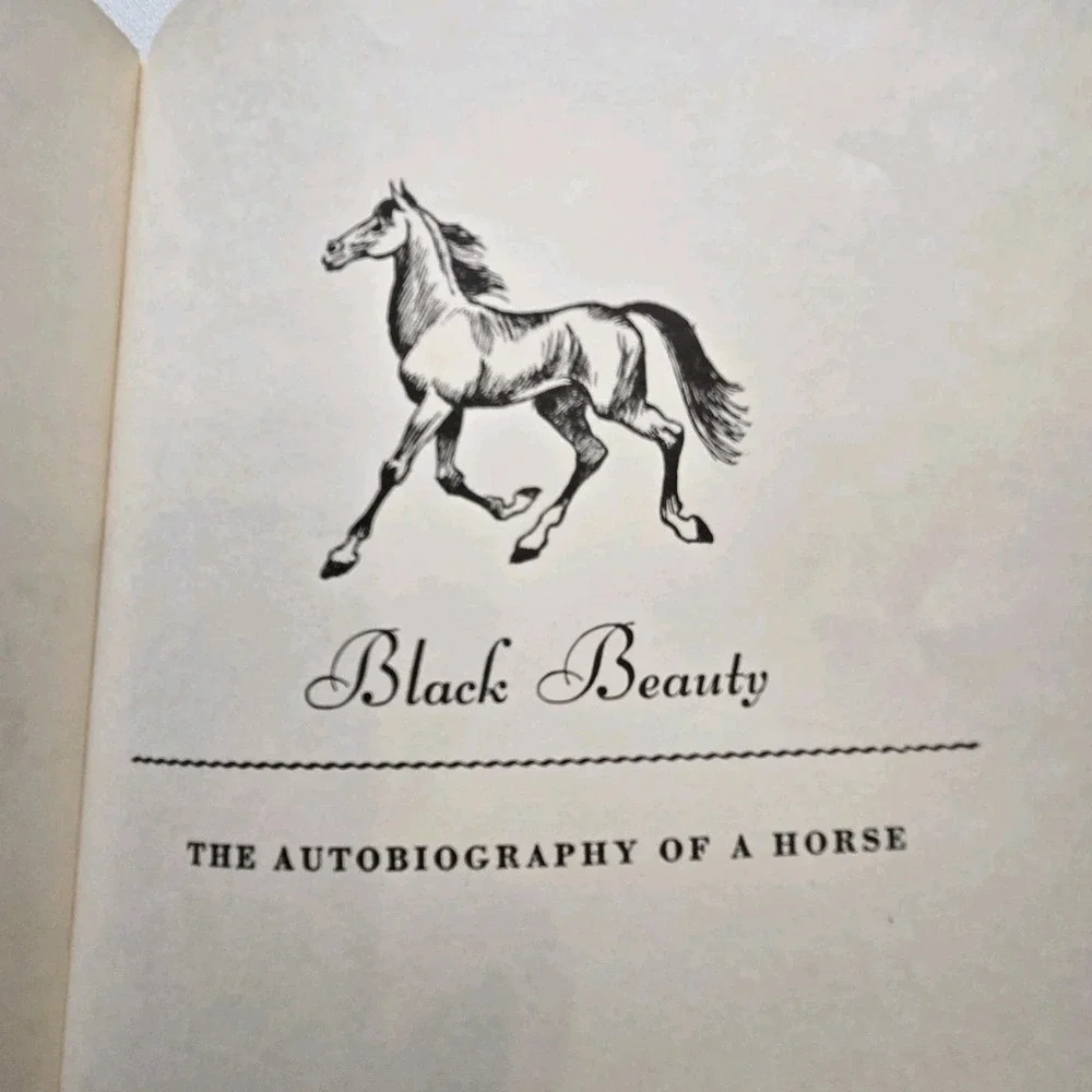 Black Beauty by Anna Sewell 1945 Illustrated Junior Library Edition Hardcover‎